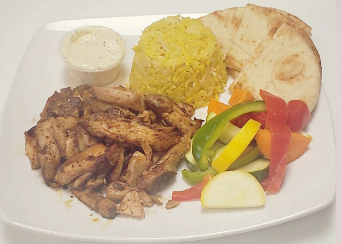 Chicken Shawerma - Dinner plate